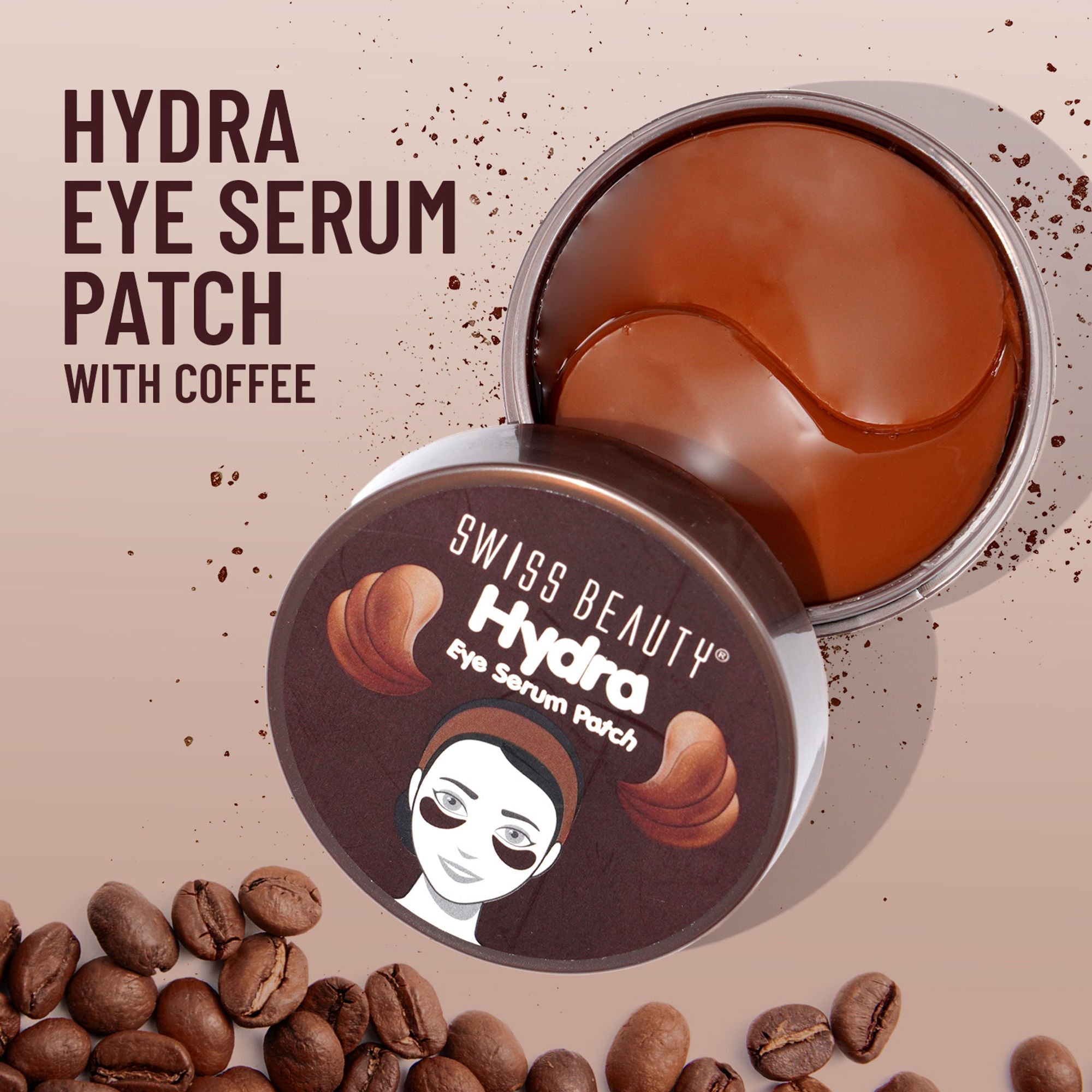 Swiss Beauty Hydra Eye Serum Patches For Dark Circles And Puffiness , Hydrate Skin - Coffee