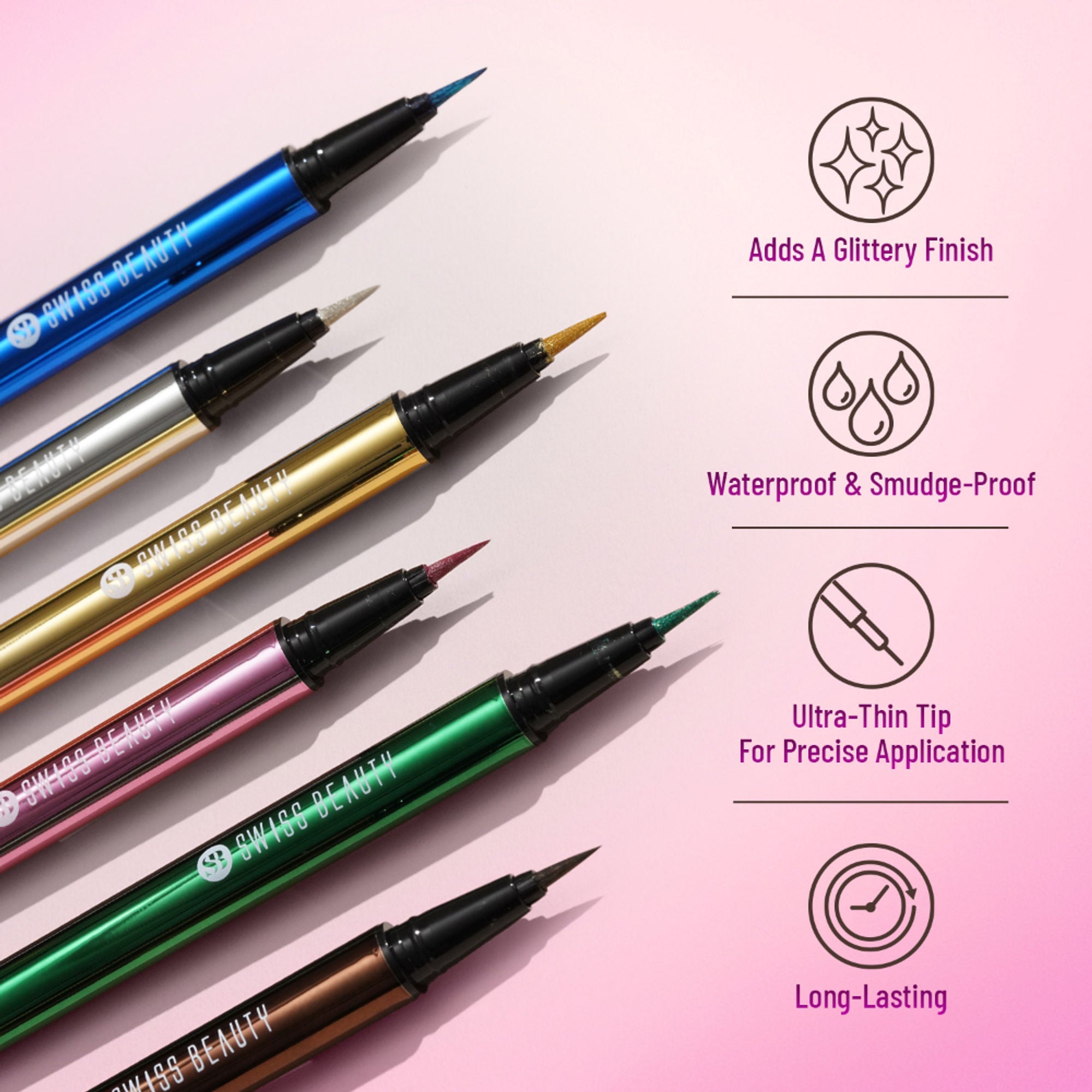 Swiss Beauty Eye Sparkle Sketch Liner - 6 Glitter Brown