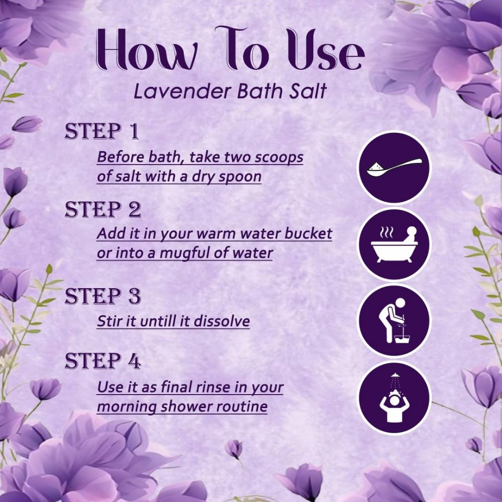 VedicAyurveda Lavender Bath Salt