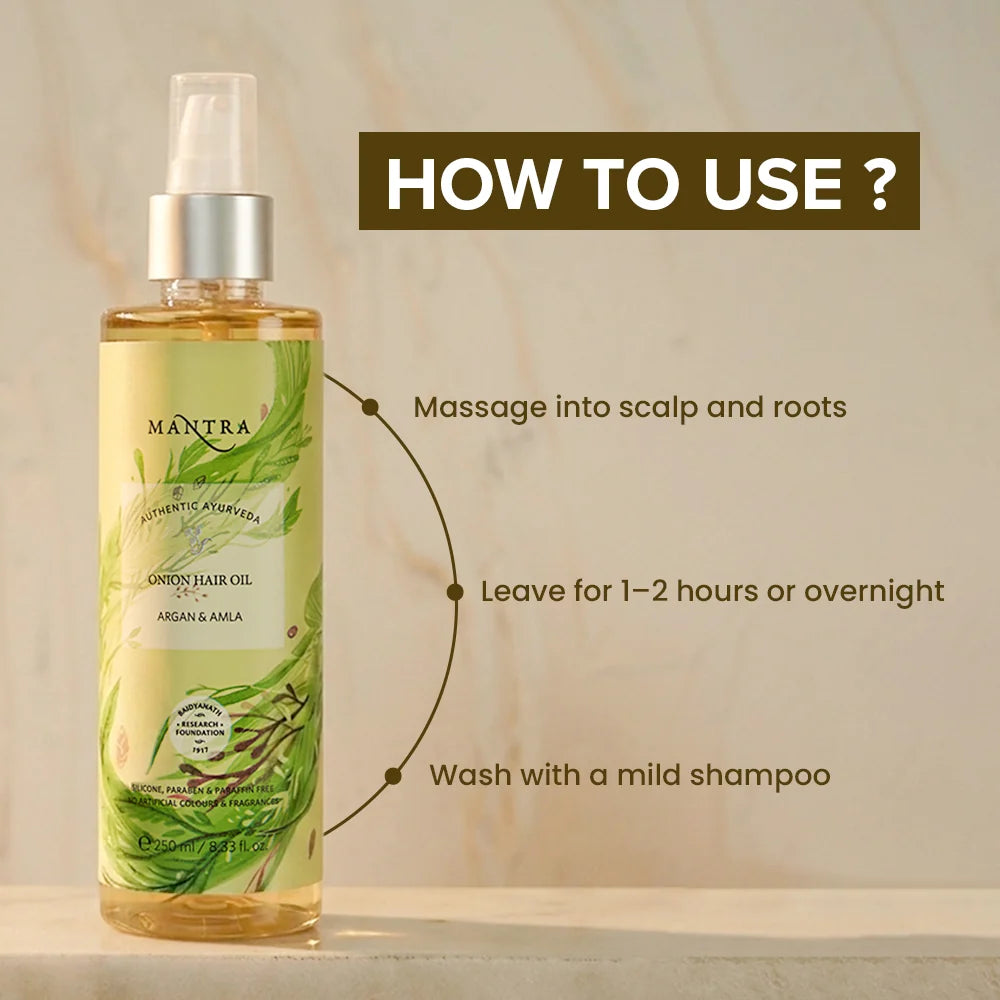 Mantra Onion Hair Oil Argan & Amla