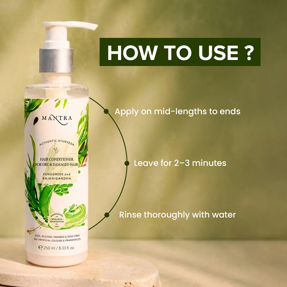 Mantra Fenugreek and Rajanigandha Hair Conditioner for Dry & Damaged Hair