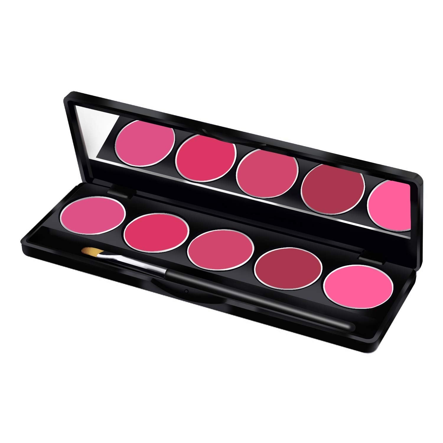 Glamgals Hollywood-U.S.A 5 Color Lipstick Palette, Dark Pink