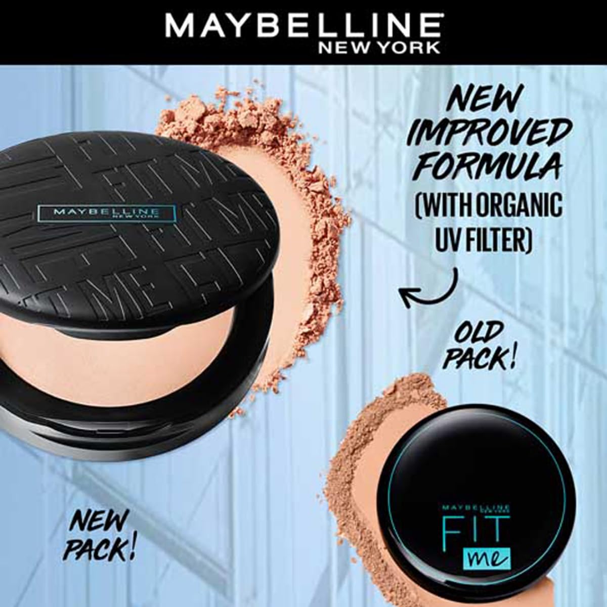 Maybelline New York Fit Me 12Hr Oil Control Compact, 128 Warm Nude (8Gm)