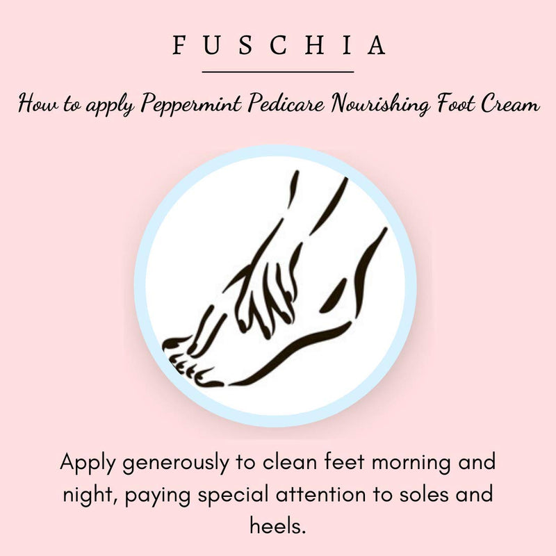 Fuschia Peppermint Pedicare Nourishing Foot Cream