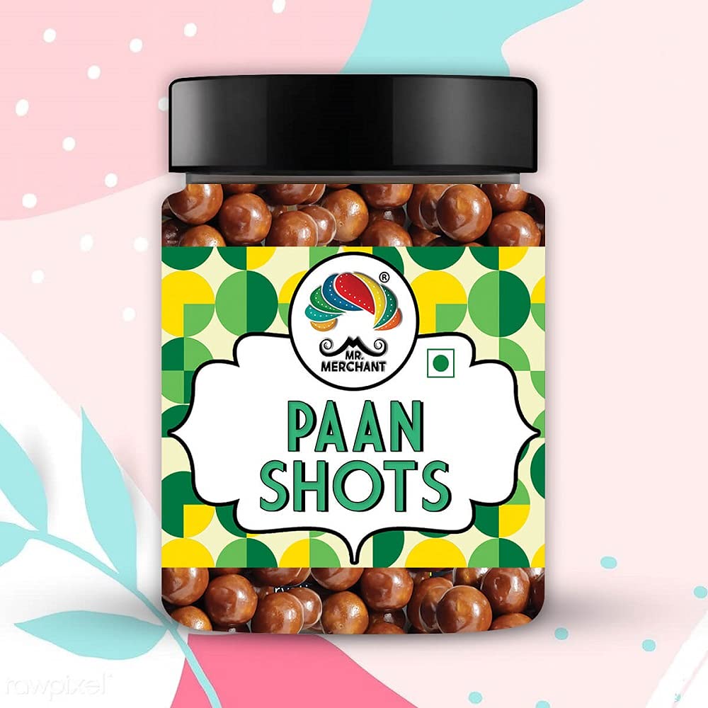 Mr. Merchant Paan Shots (Instant Paan, Mouth freshener, Mukhwas) Pan Flavor Candy, 250g