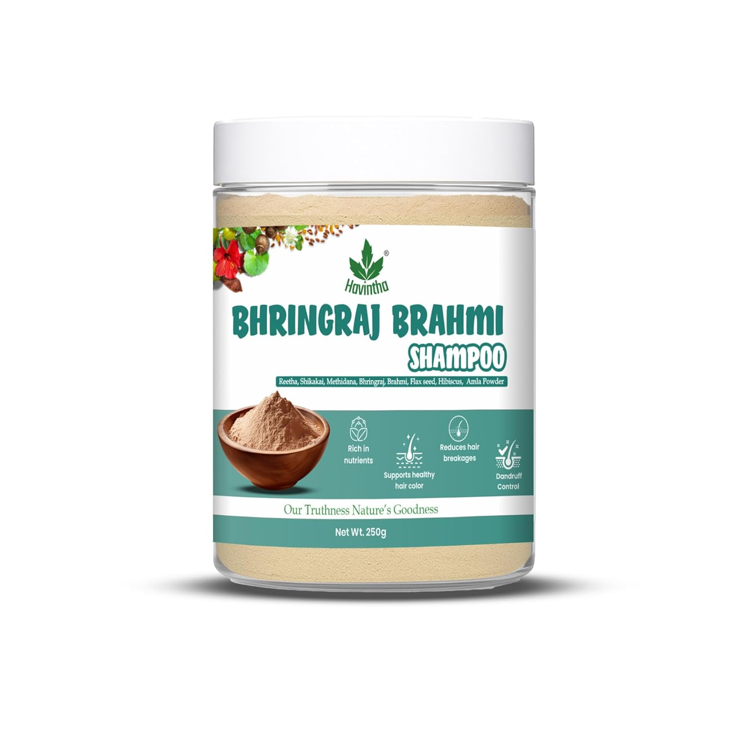 Havintha Natural Bhringraj & Brahmi Shampoo