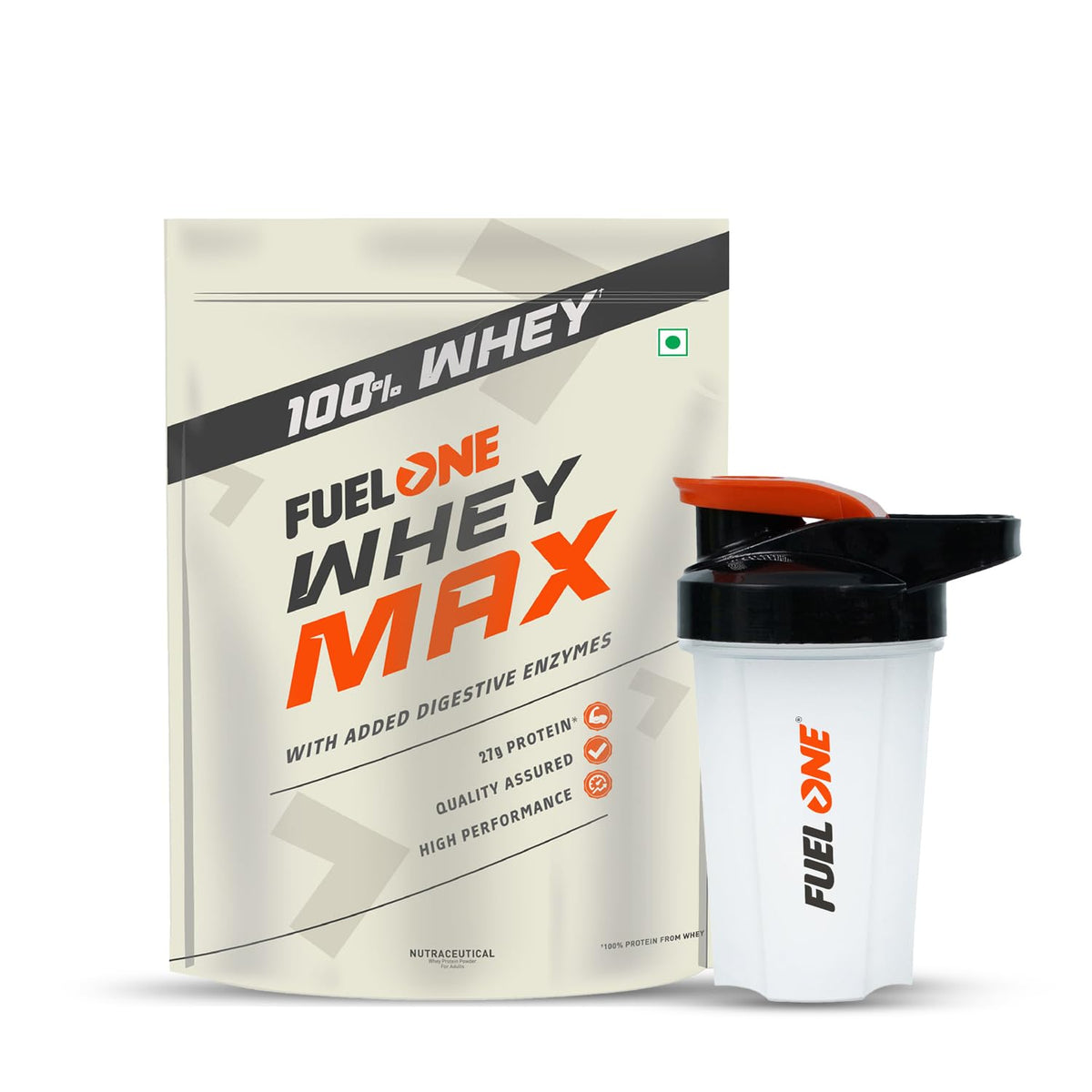FUELONE Whey Max - Chocolate, with Shaker