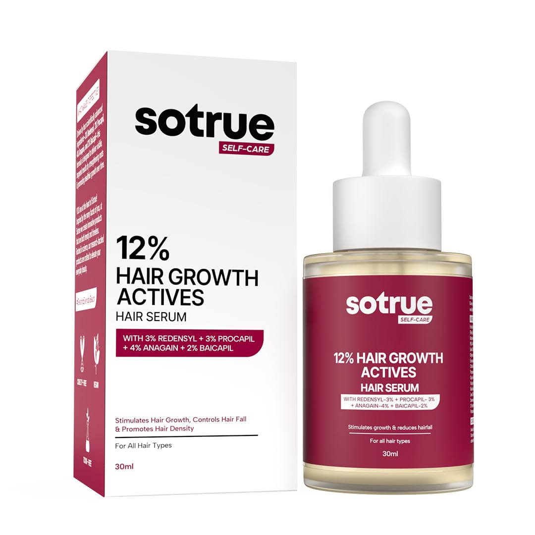 Sotrue Hair Growth Serum With Redensyl 3%, Procapil 3%, Anagain 4% and Baicapil 2% Hair Growth Actives