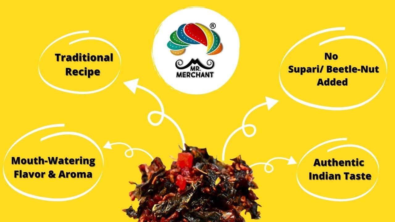 Mr. Merchant Banarasi Meetha Paan Mukhwas, [Mouth Freshener, Digestive, After-Meal Snack] [Jar Pack], 300g