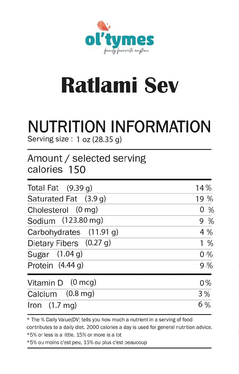 Ol'tymes Ratlami Sev 400g