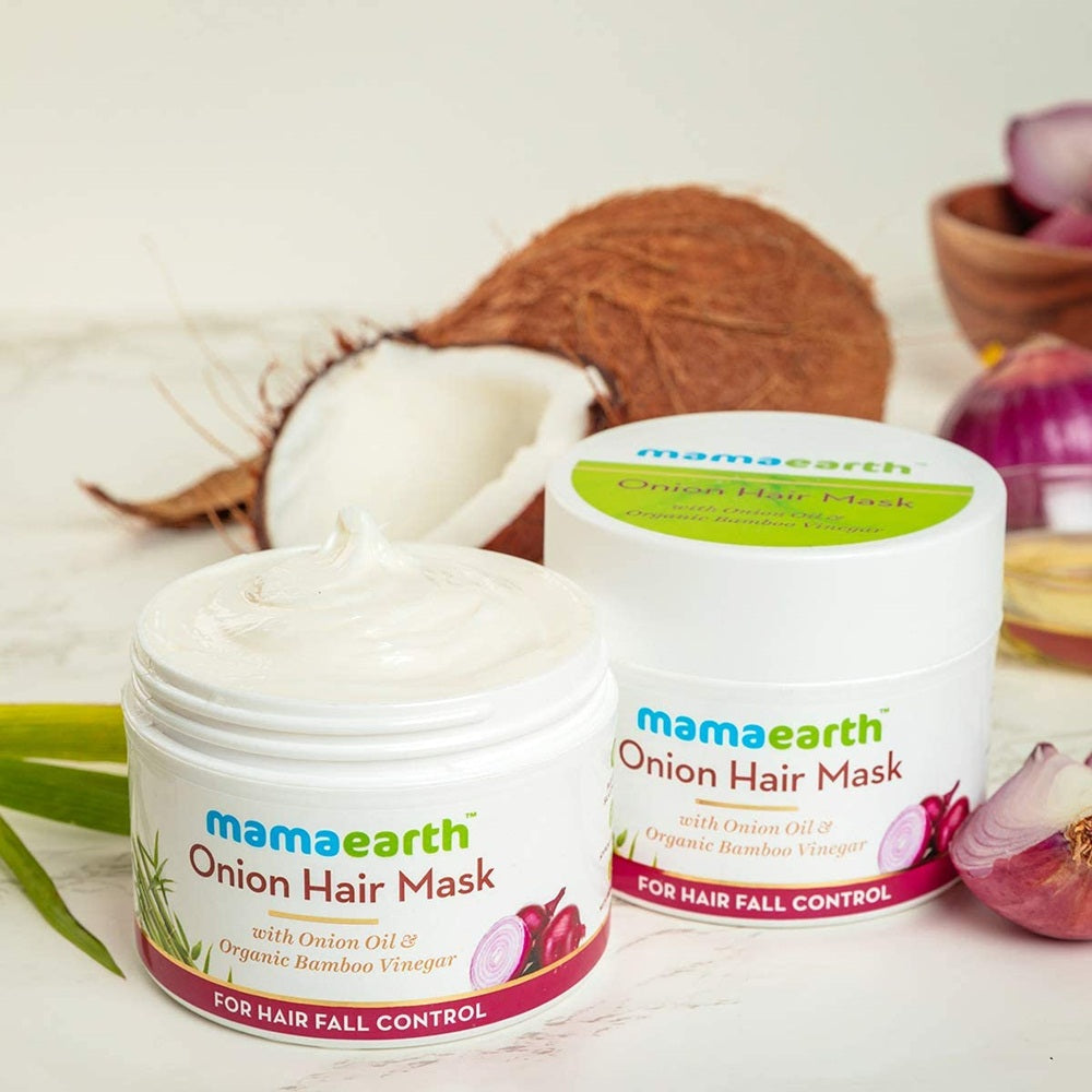 Mamaearth Onion Hair Mask For Hairfall Control (200 gm)
