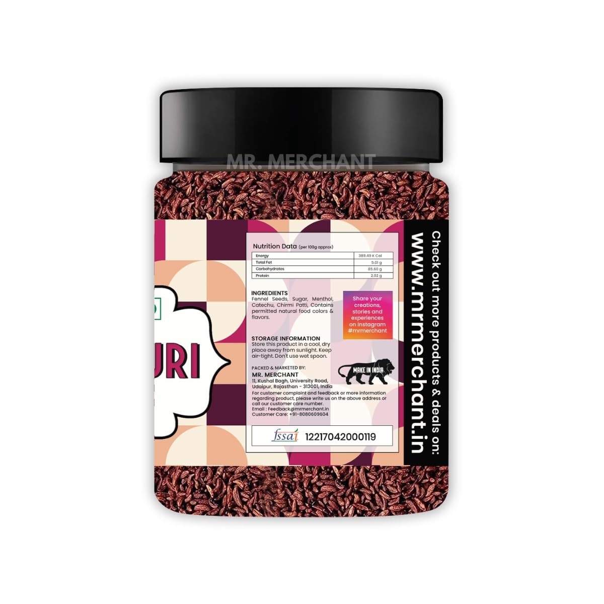 Mr. Merchant Paan Churi Saunf Fennel Mukhwas, 300 grams