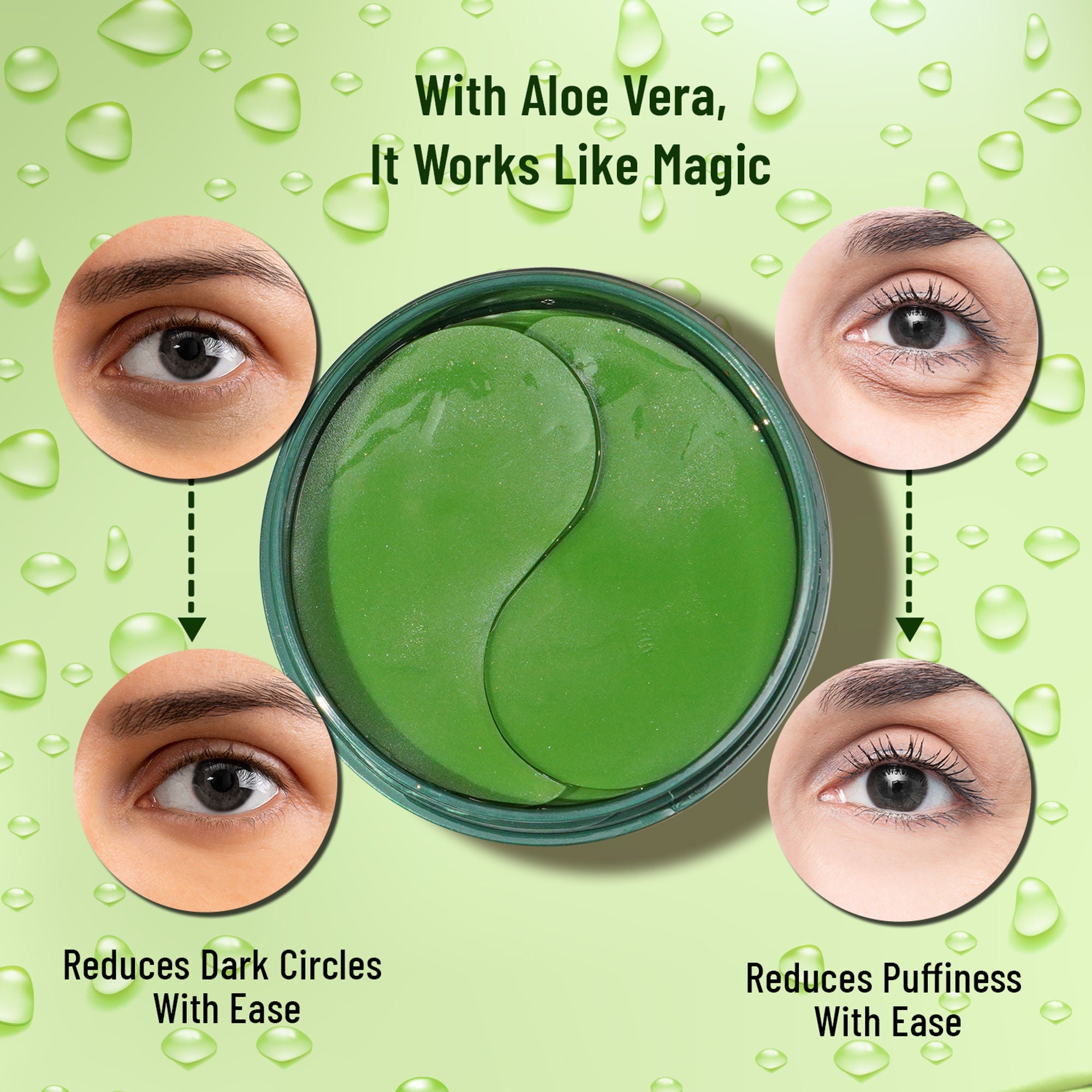Swiss Beauty Hydra Eye Serum Patches For Dark Circles And Puffiness , Hydrate Skin - Alove Vera