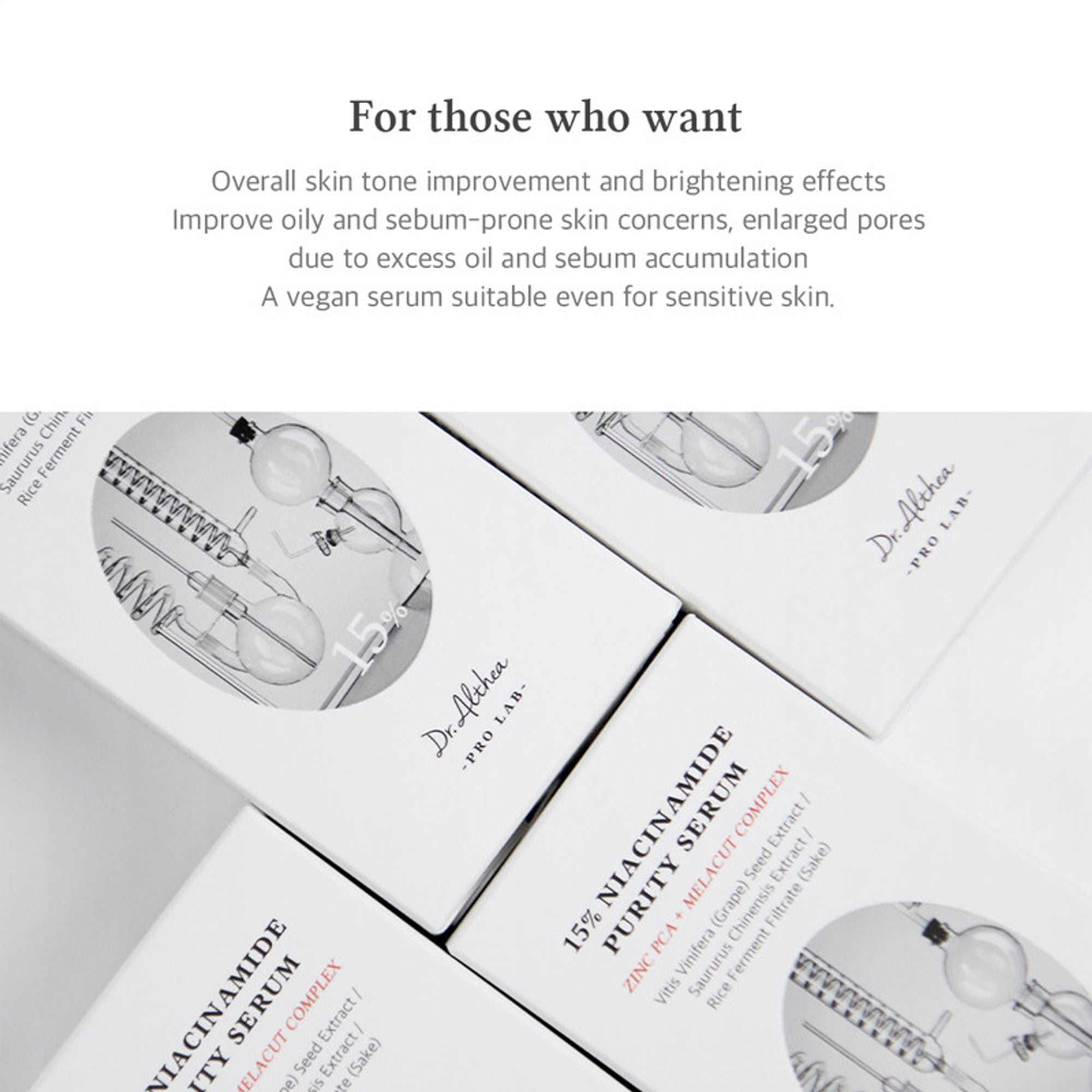 Dr.Althea 15% Niacinamide Purity Serum: High-Potency Serum for Oil Control & Pores