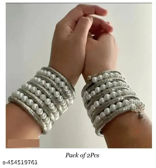 WOMENS LATEST SPIRAL PEARL BRACELET  THZ065