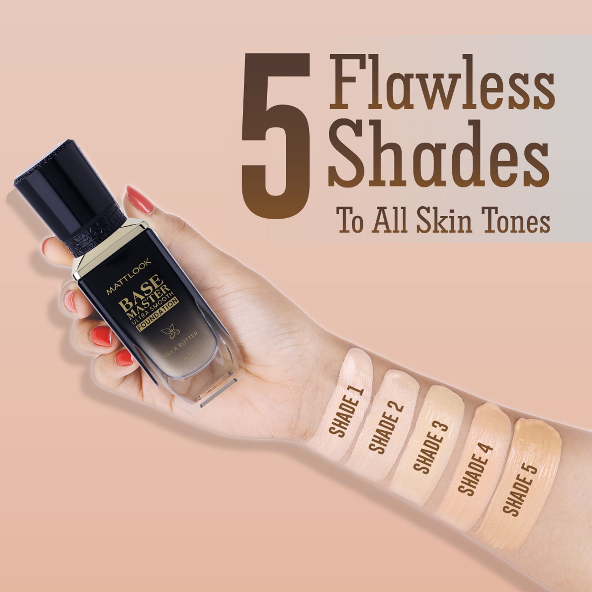 Matt Look Base Master Ultra Smooth Foundation - Fair