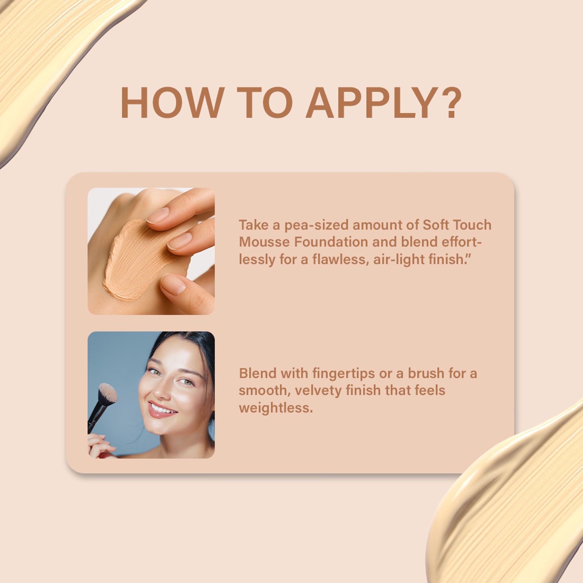 Matt Look Wonder Whip Soft Touch Mousse Foundation - Light