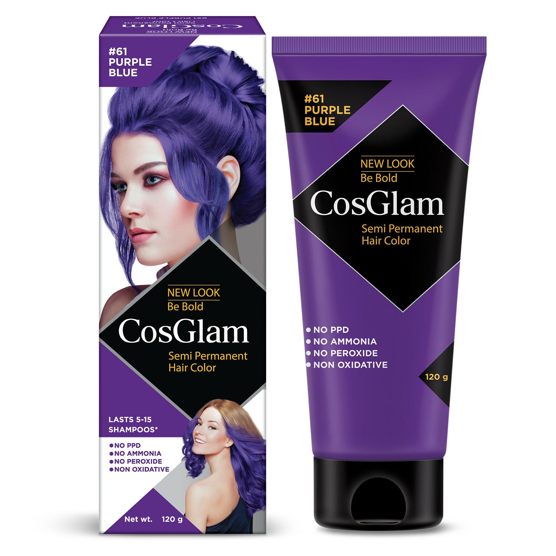 Cosglam Semi Permanent Hair Color for Women & Men (