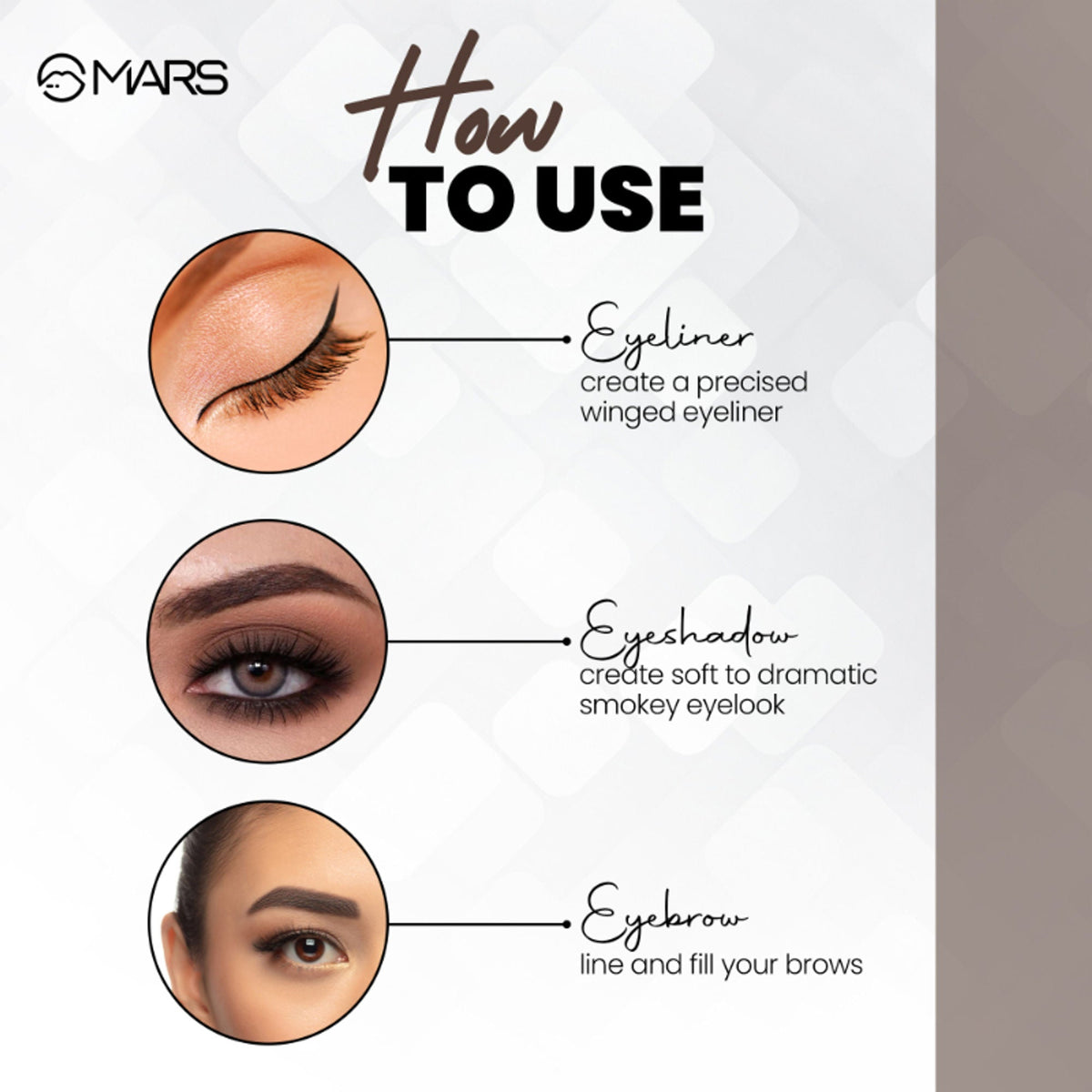 MARS Cosmetics 2-In-1 Hue Gel Eyeliner With 2 Brush Set - 2