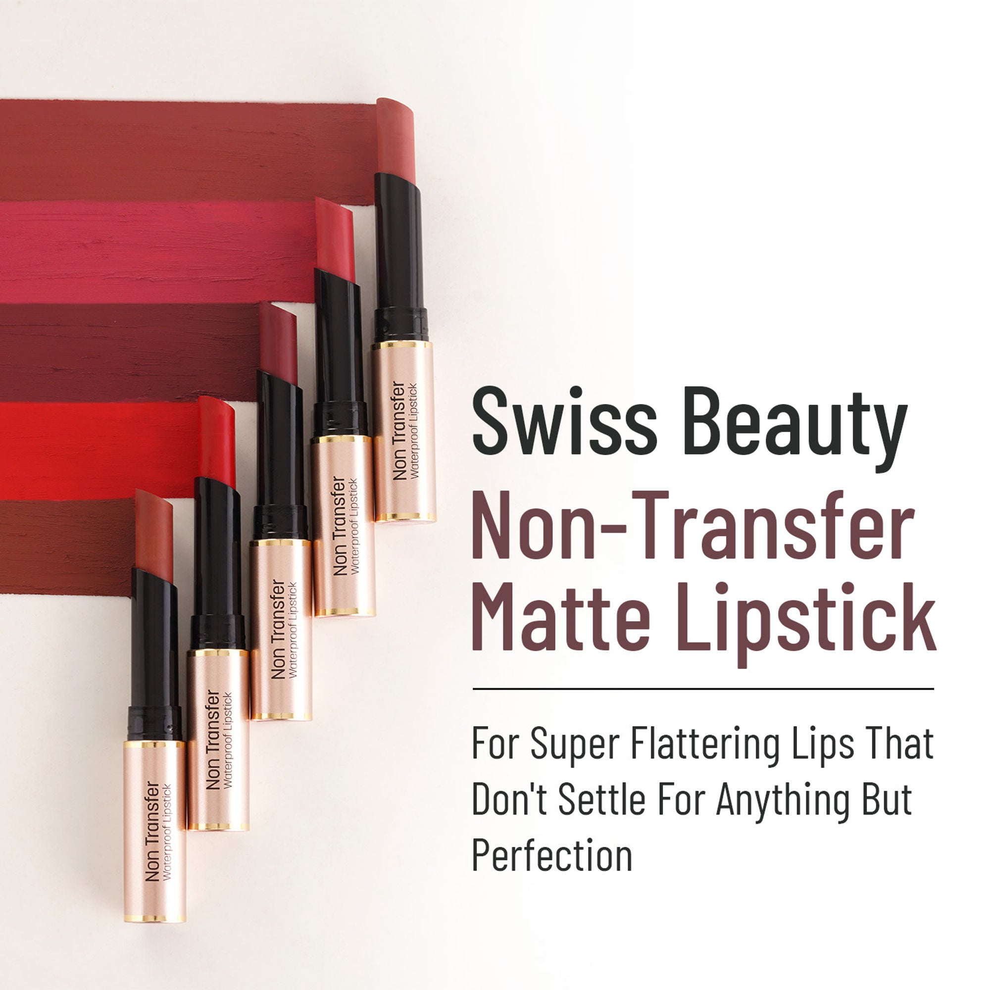 Swiss Beauty Non Transfer Waterproof Lipstick - 403 Cupid Pink