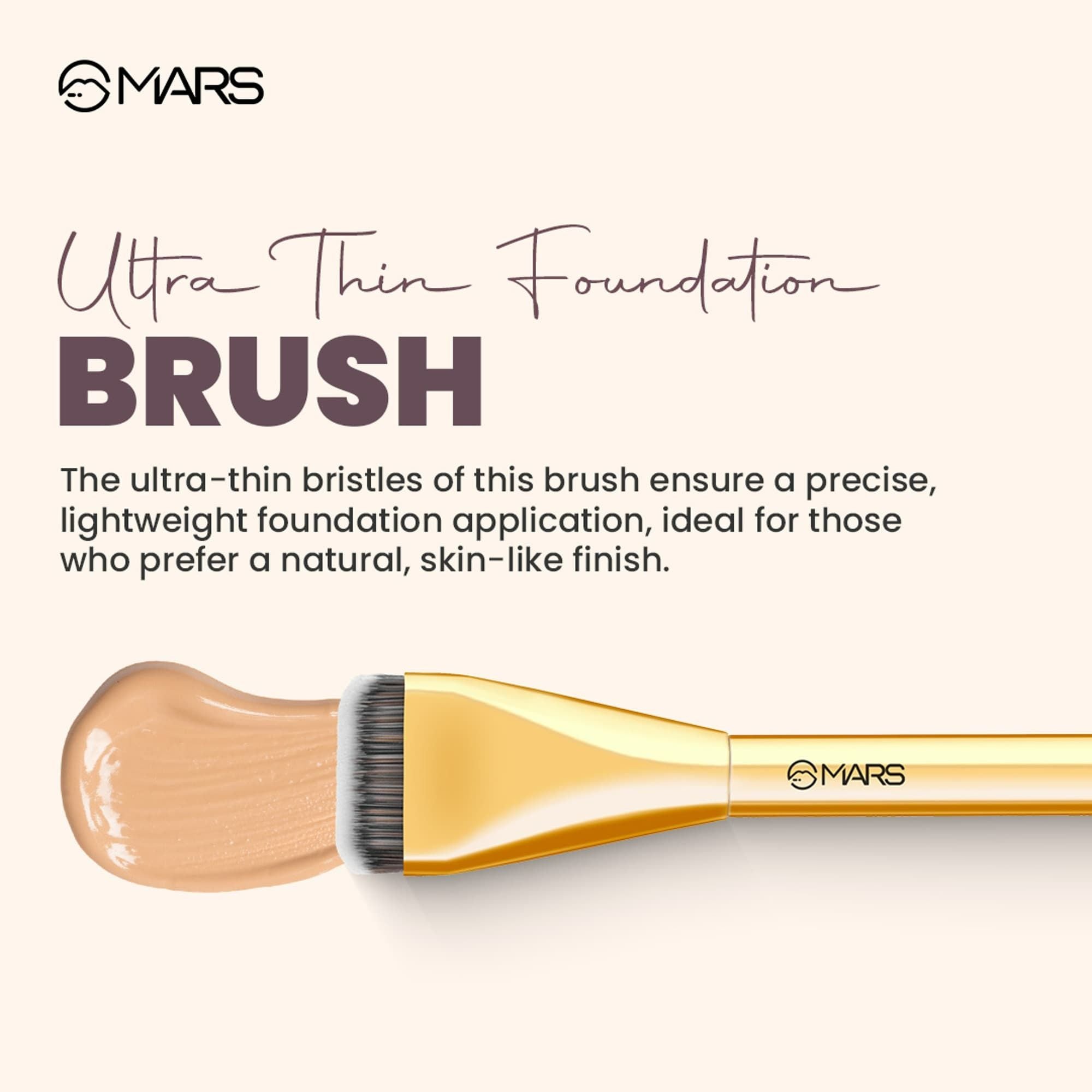 MARS Cosmetics Artist's Arsenal Ultra Thin Foundation Makeup Brush
