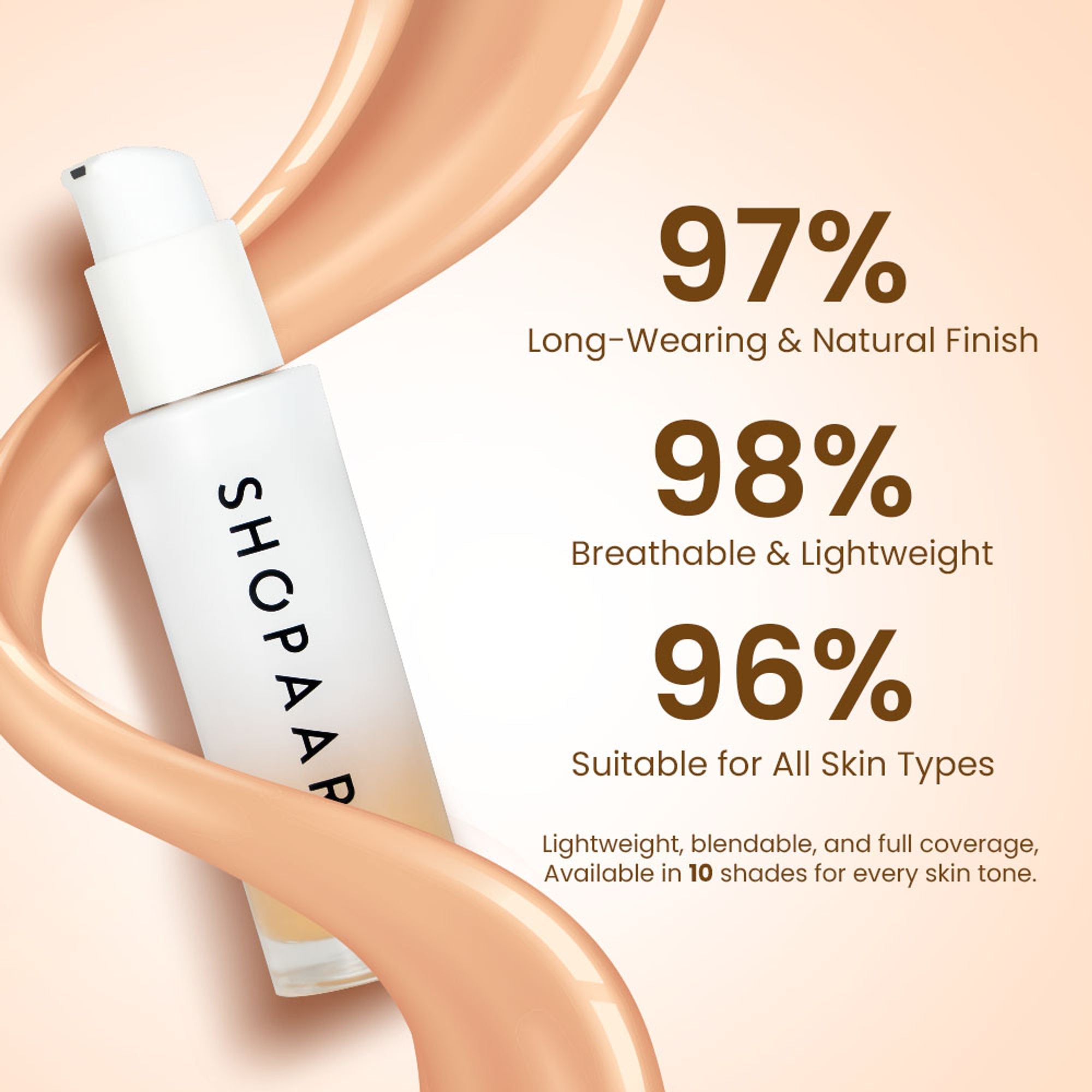 Shopaarel Miracle Skin Foundation - Soft Coco 09