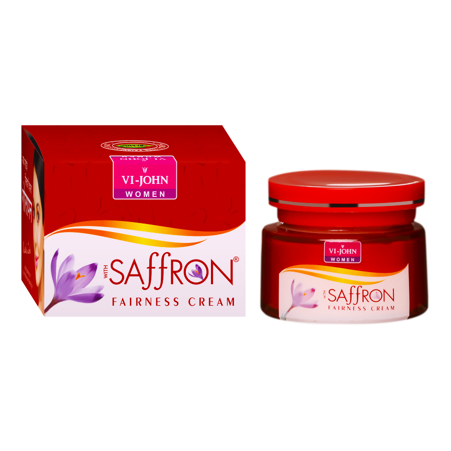 VI-JOHN Women Saffron Advance Skin Fairness Cream with Vitamin E & Mulberry Extracts