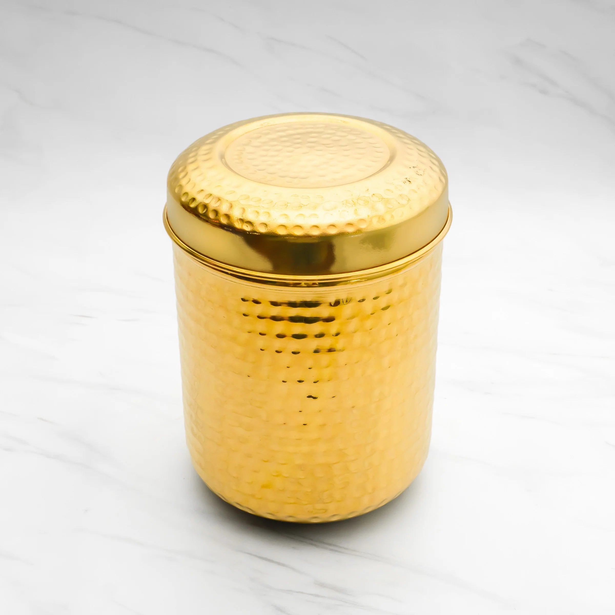 Health Smith Brass Dabba for Storage | Pure Brass Jar/Container | Multipurpose Dabba (Medium)