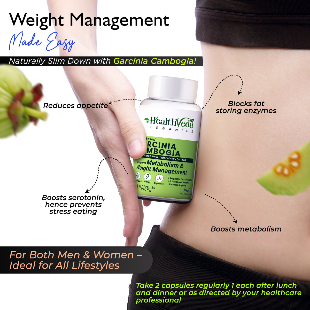 Health Veda Organics Plant Based Garcinia Capsules