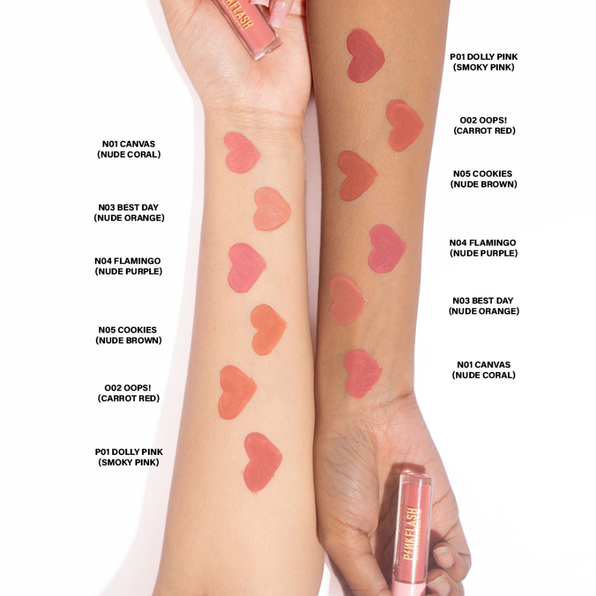 PINKFLASH Melting Matte Lip Cream - N01 Canvas