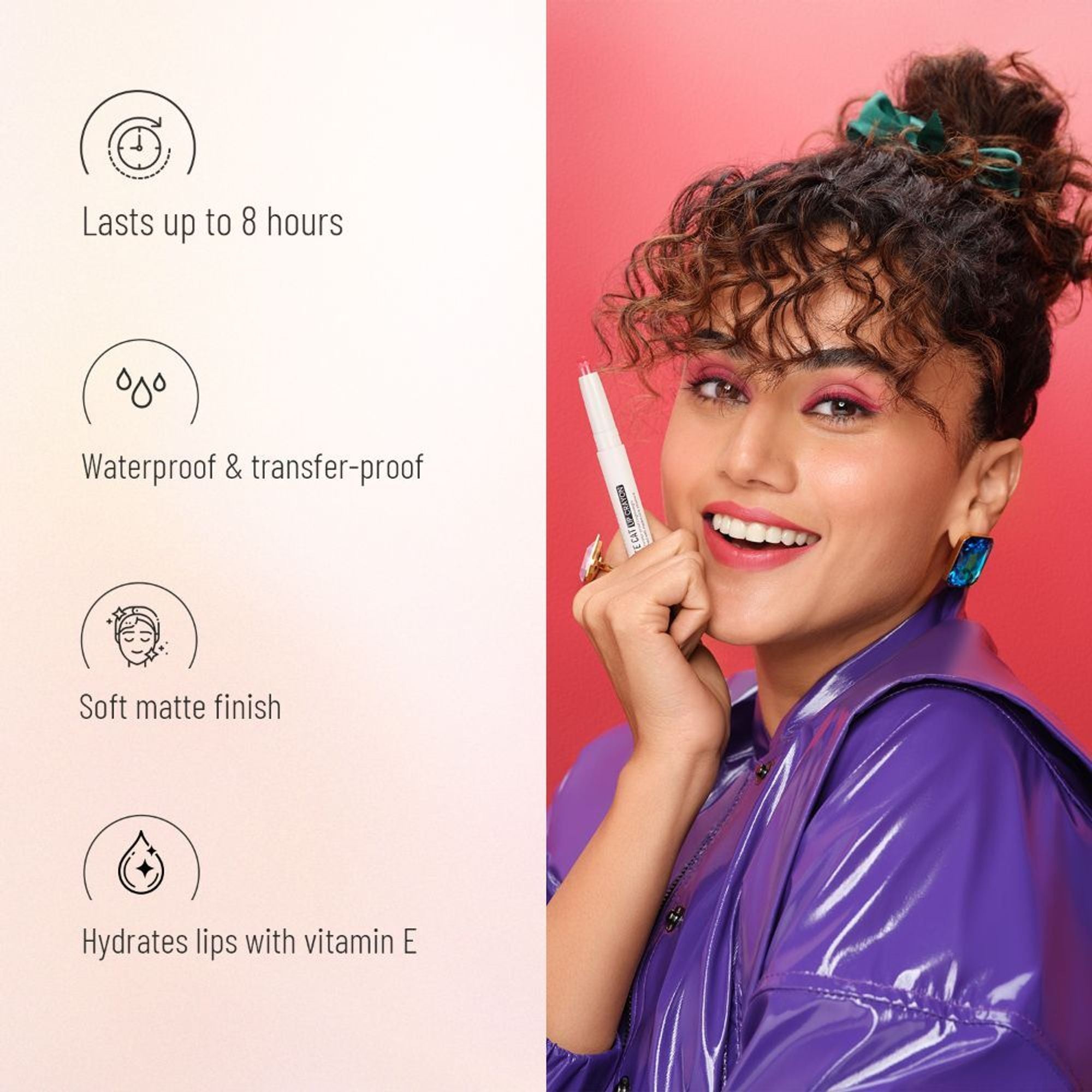 Swiss Beauty Non Transfer Matte Cat Lip Crayon - Murphy Wood