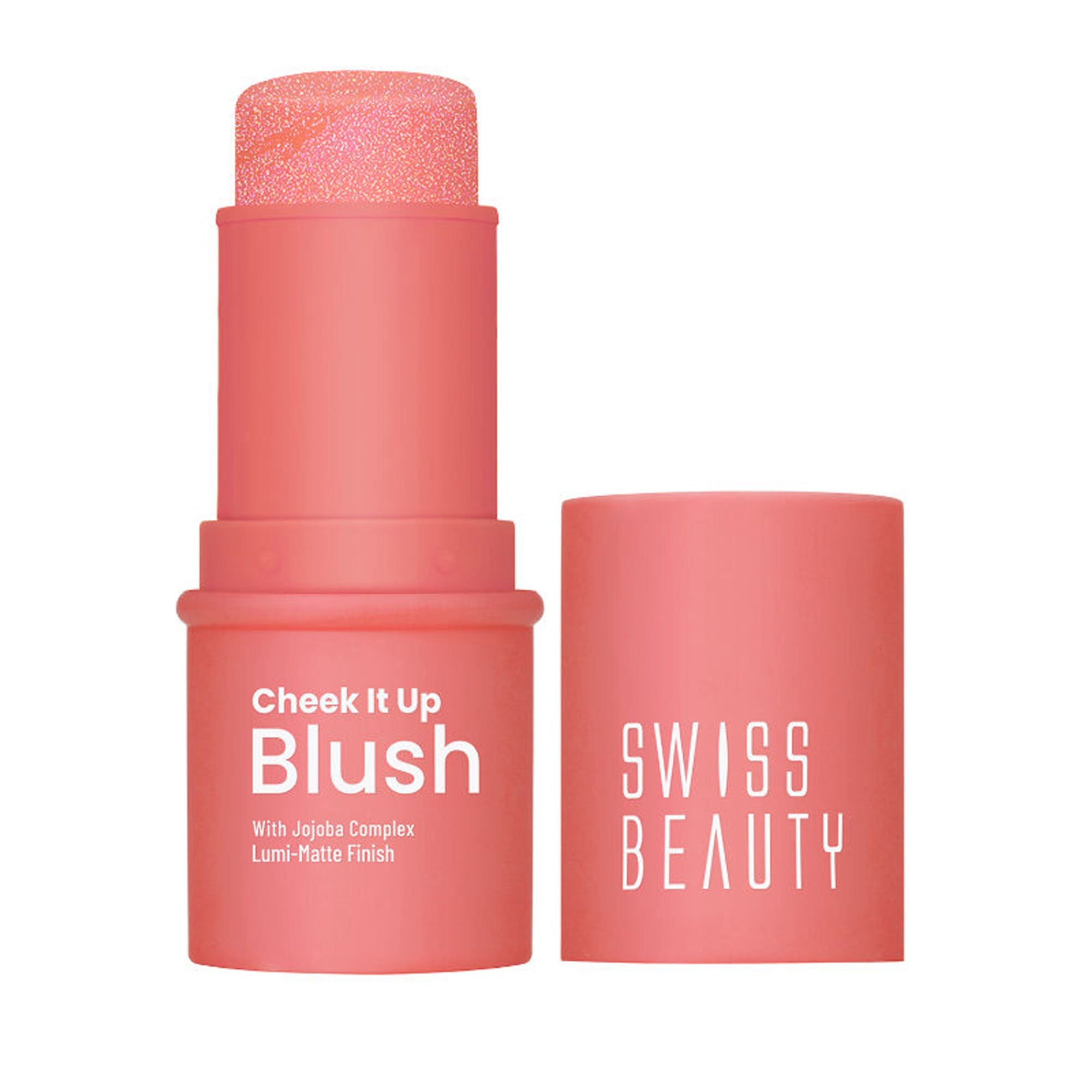 Swiss Beauty Cheek It Up Lumi-Matte Finish Blush - 3 Mood Liffer Coral