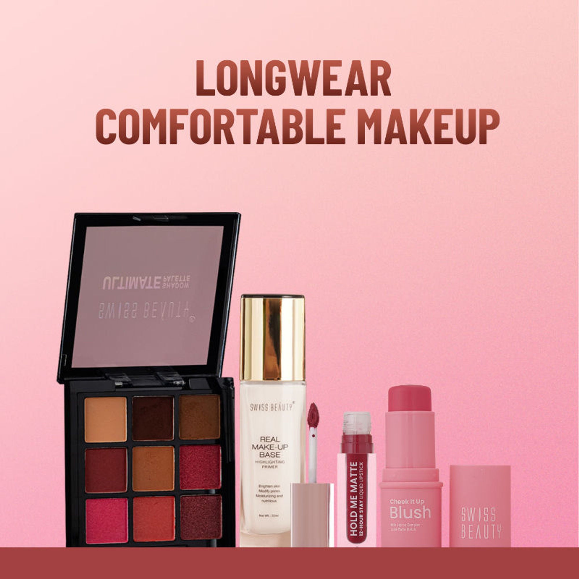 Swiss Beauty Cheek It Up Lumi-Matte Finish Blush - 6 Buffed With Rose
