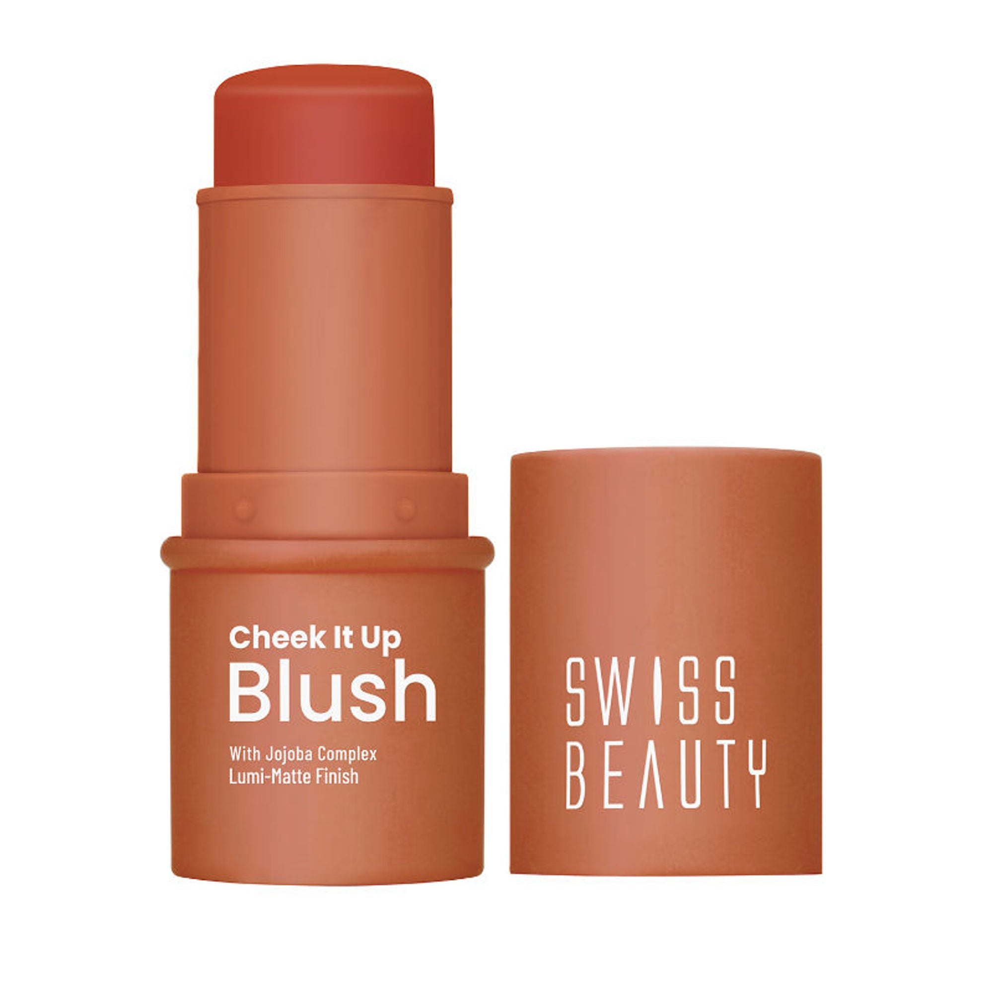 Swiss Beauty Cheek It Up Lumi-Matte Finish Blush - 6 Buffed With Rose