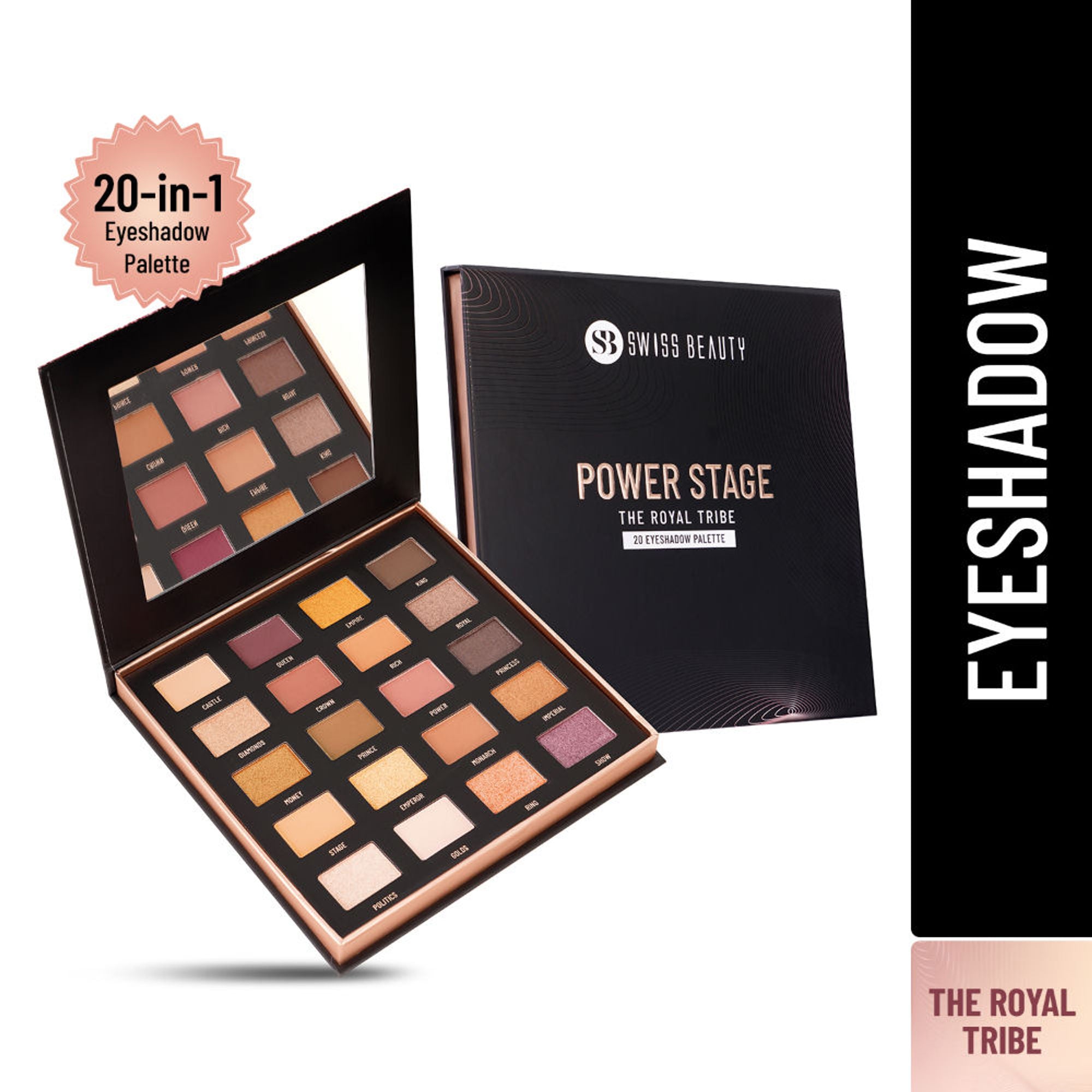 Swiss Beauty Power Stage Eyeshadow Palette - 02 Royal Tribe
