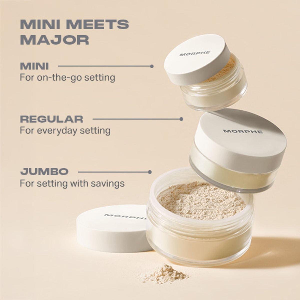MORPHE Bake & Set Setting Powder - Brightening Pink