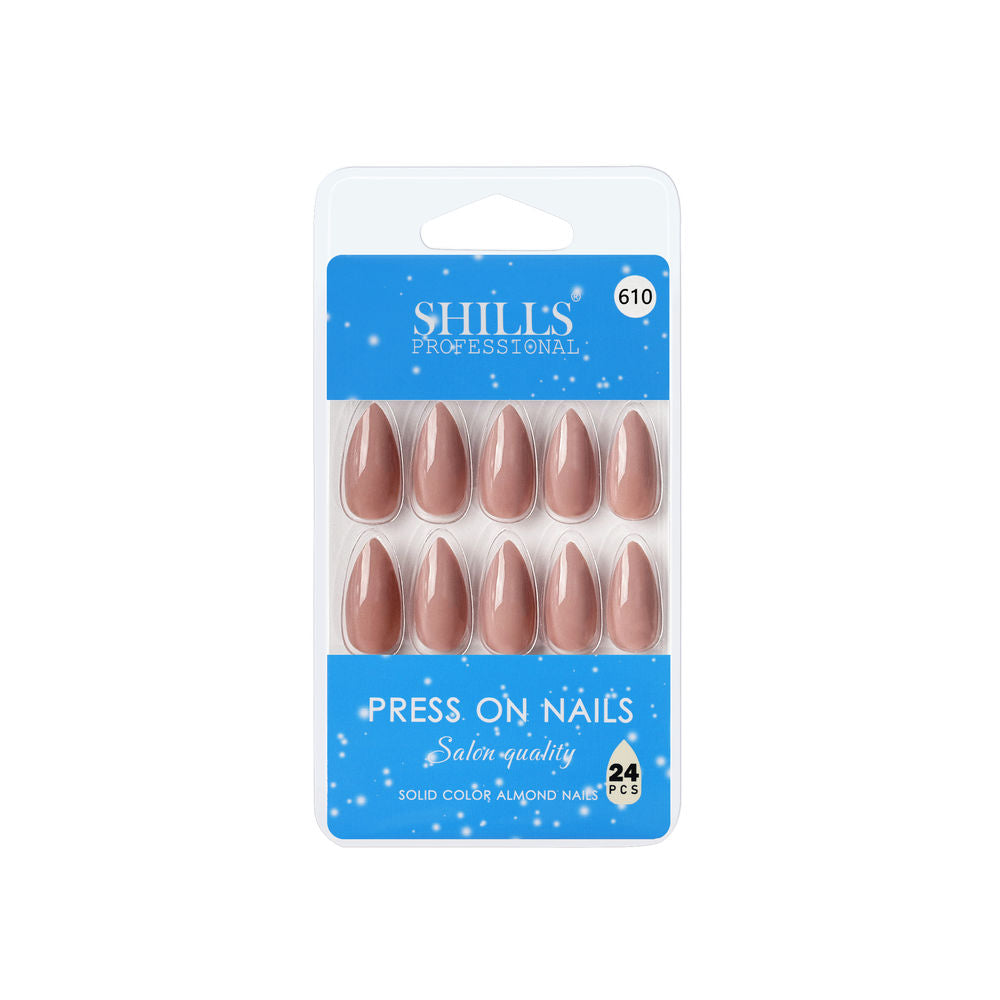 Shills Professional Reusable Press On Nails Almond - SPN610