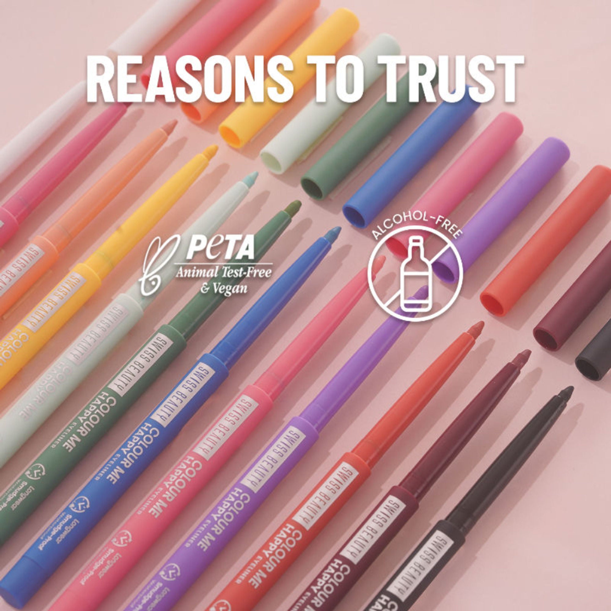Swiss Beauty Colour Me Happy Eyeliner - Purple Aster