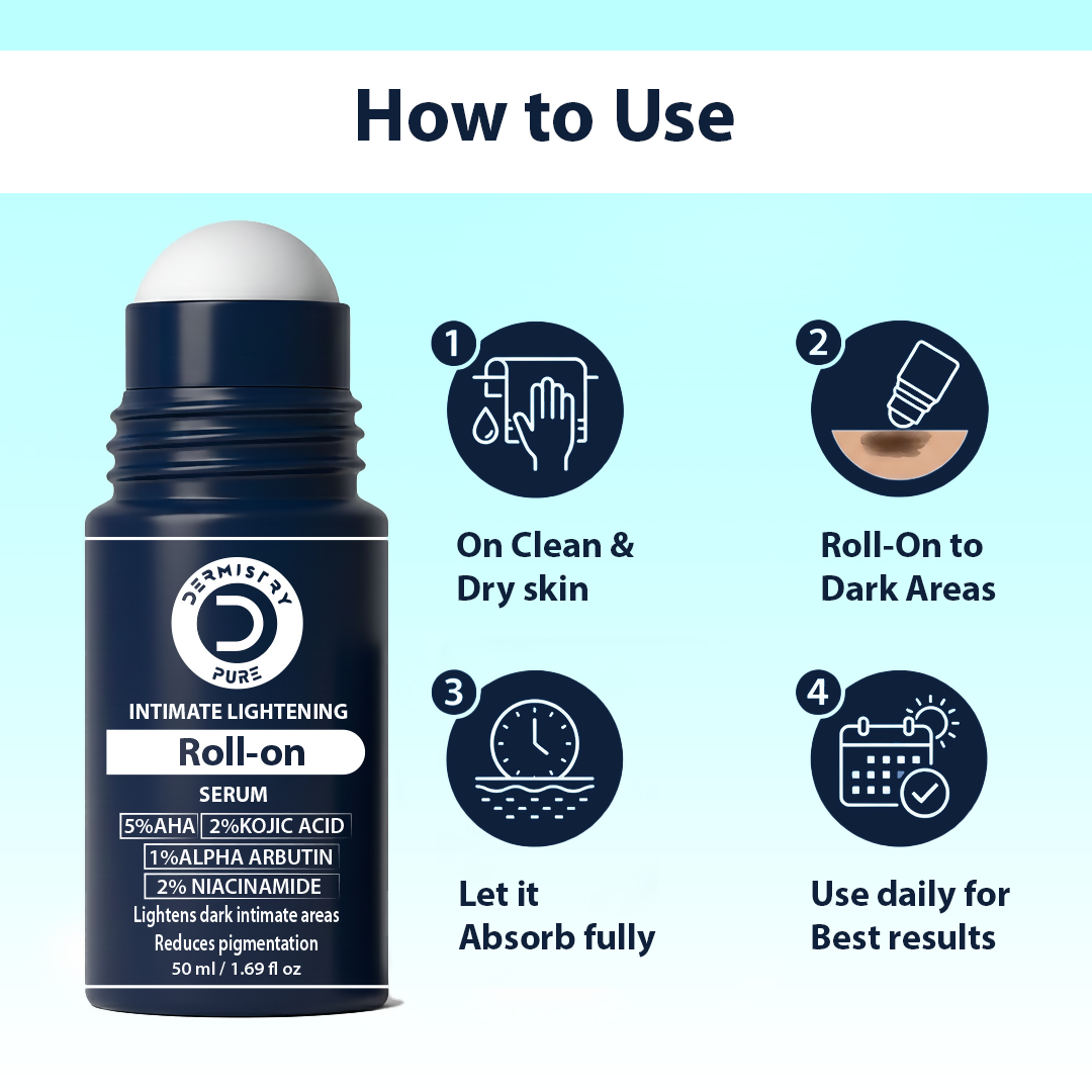 Dermistry Intimate Lightening Brightening Roll On Serum