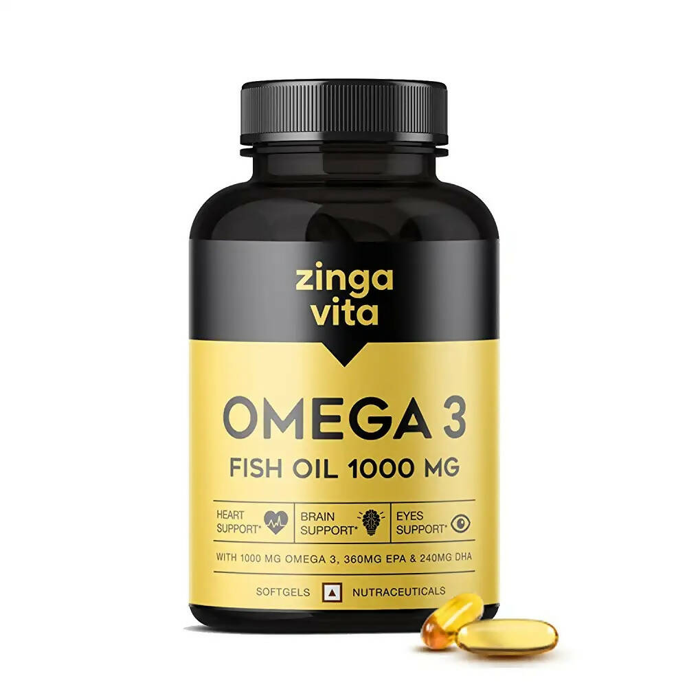 Zingavita Omega 3 Fish Oil 1000mg Softgels