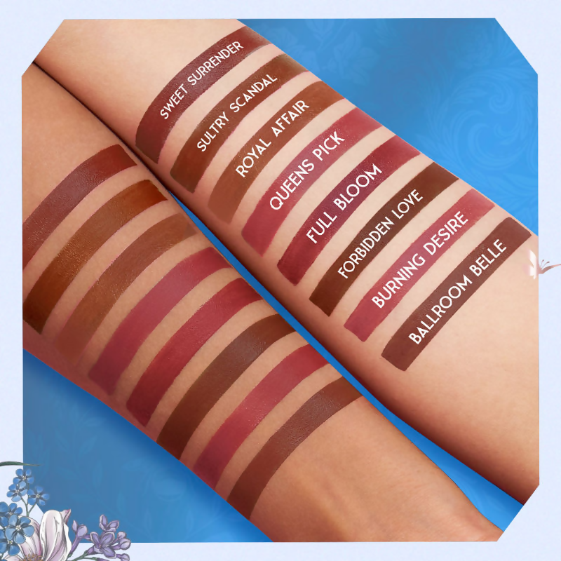 Nykaa Cosmetics X Bridgerton Creamy Matte Longwear Lipstick - Full Bloom