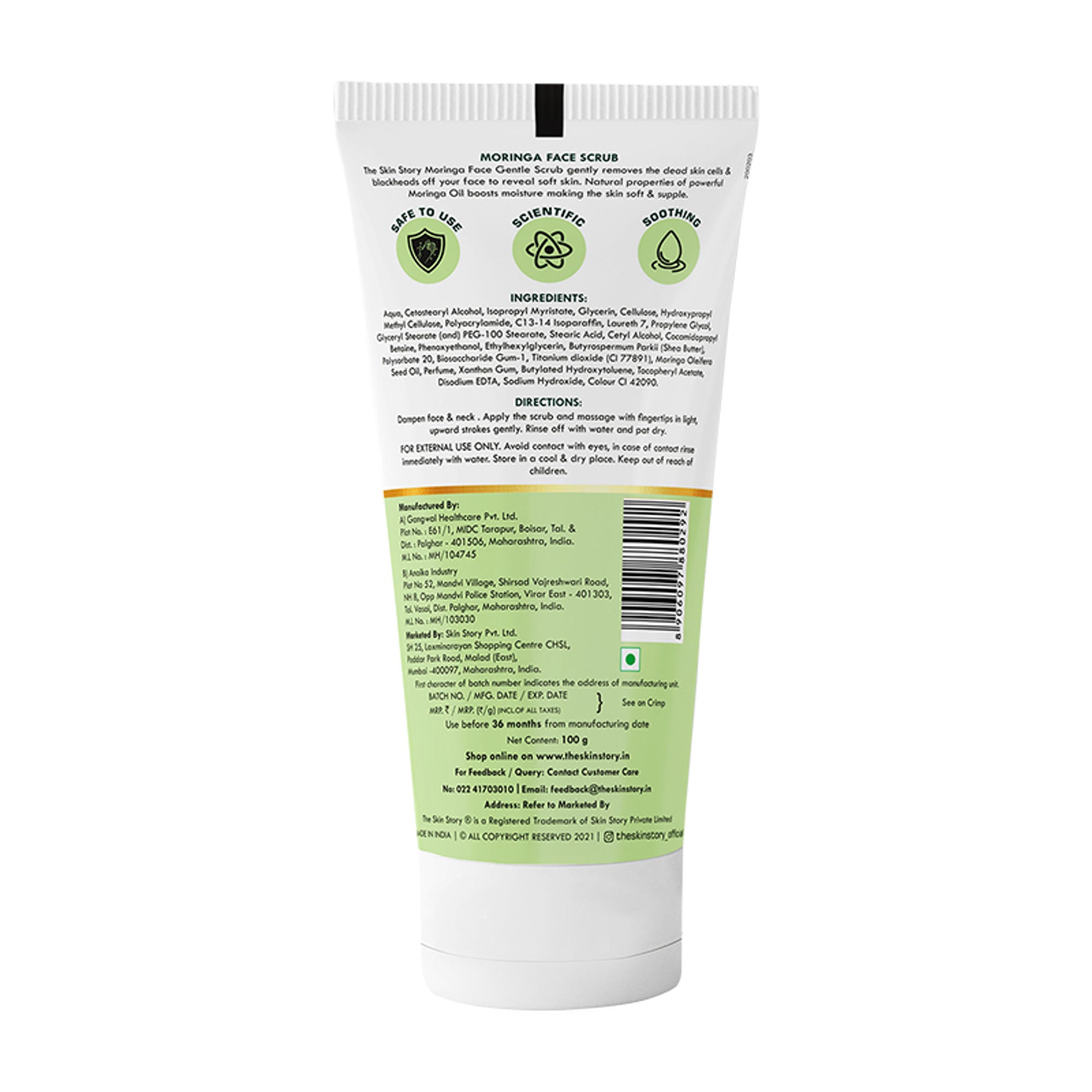 The Skin Story Moringa Gentle Face Scrub
