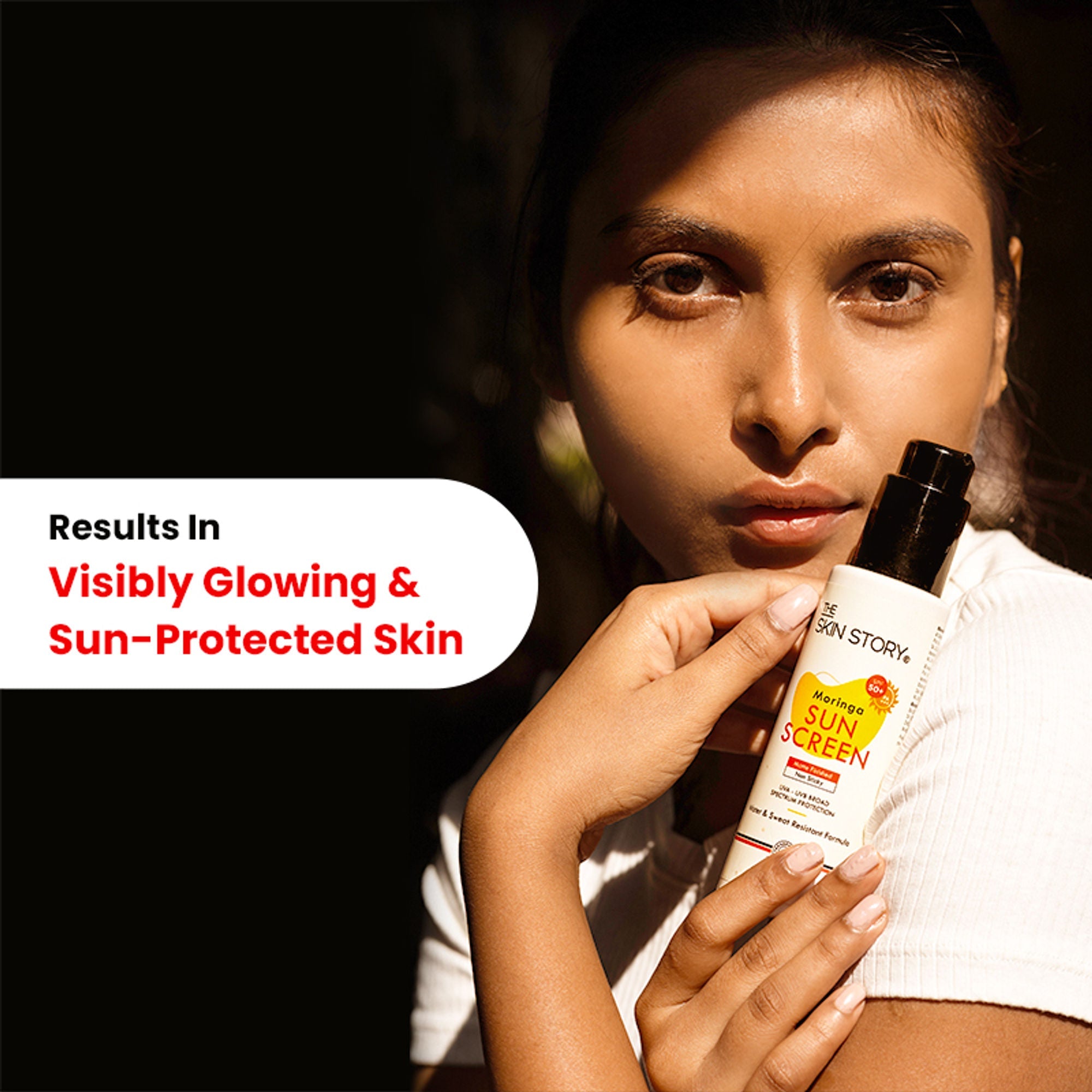 The Skin Story Moringa Face Sunscreen SPF 50+ PA+++ For Detan