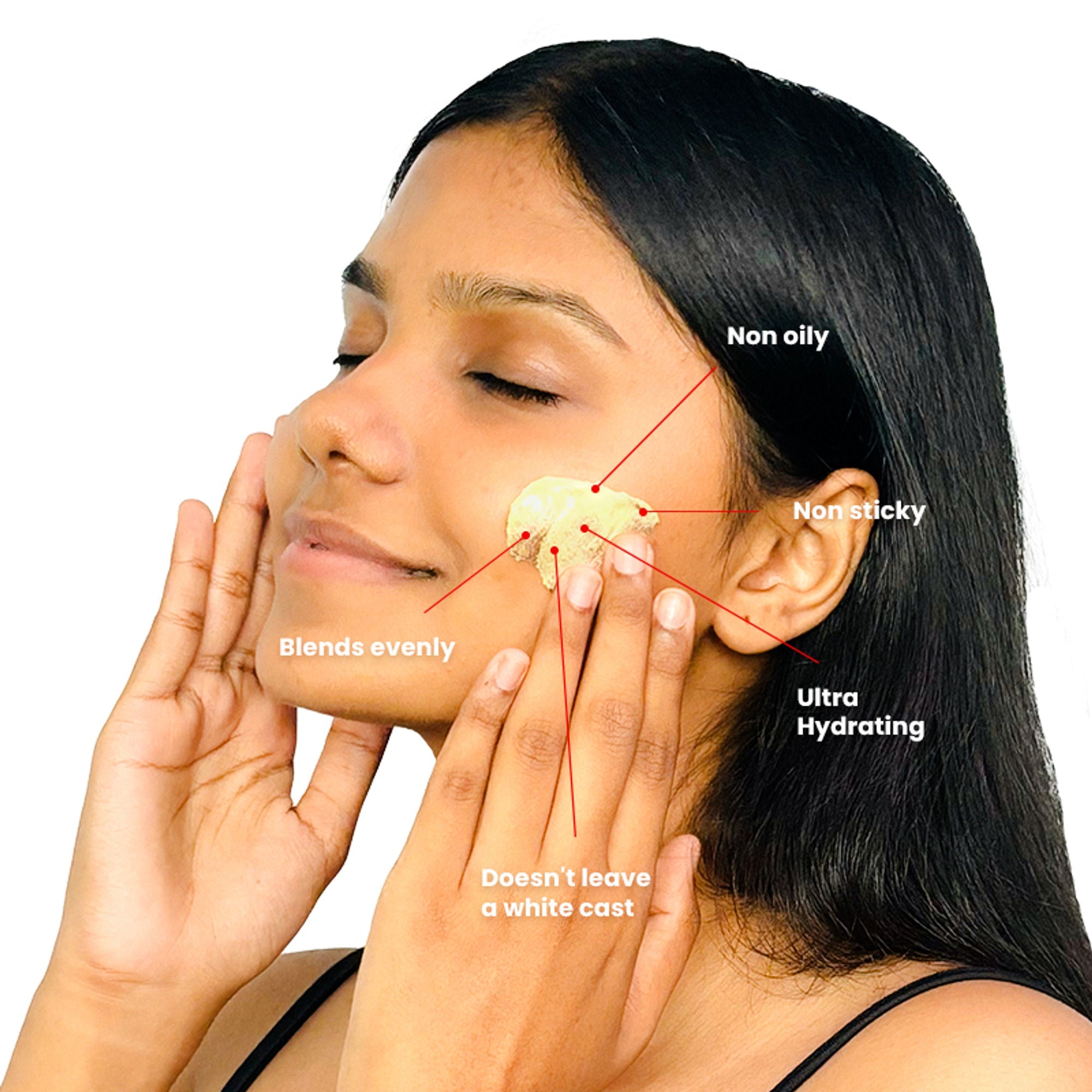 The Skin Story Moringa Face Sunscreen SPF 50+ PA+++ For Detan