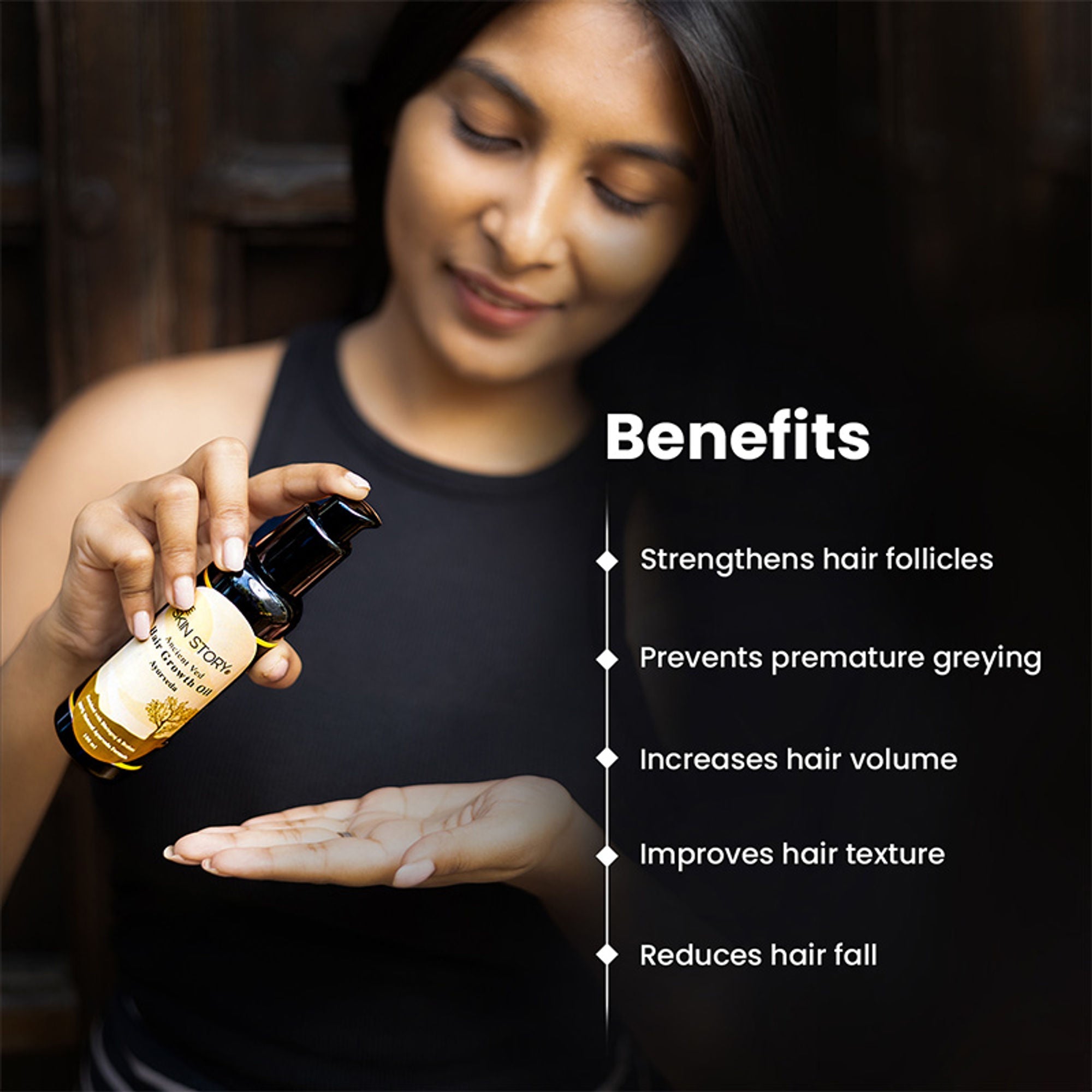 The Skin Story 100% Natural Ayurvedic Hair Oil For Hair Growth