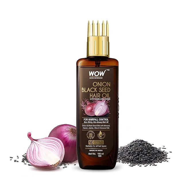 Wow Skin Science Onion Black Seed Hair Oil 100 ml