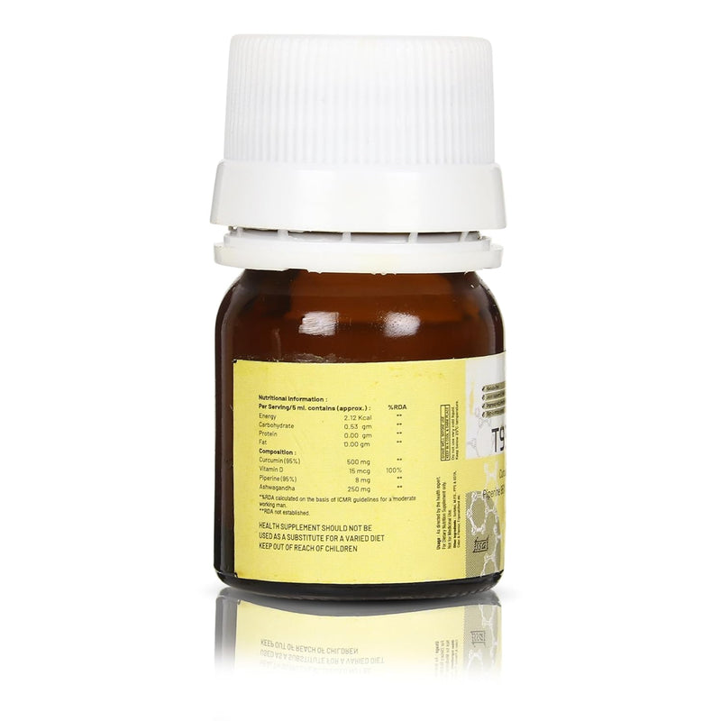 Physiovits T95-Xtra Curcumin 95%, Vit D, Piperine 95% & Ashwagandha Nano Shots