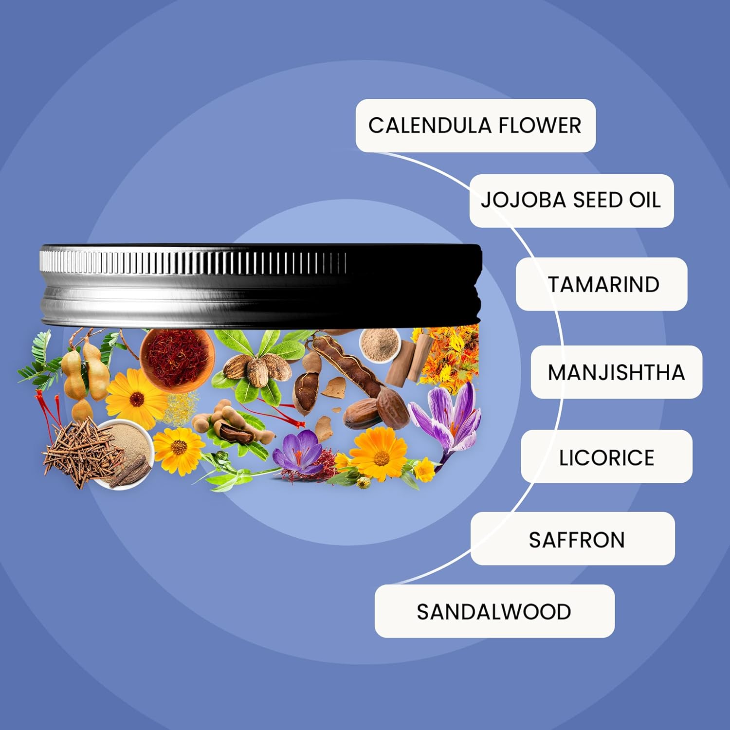 WildOak Vitamin A + Anti Aging Night Cream | Repairs Fine Line & Wrinkles | Dark Spots, & Blemishes | 6x Power of Saffron, Sandalwood, Licorice, Tamarind Seed, Calendula & Jojoba | 50gm