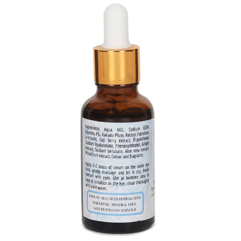 Fuschia Under Eye Serum | For Dark Circles| Eye Puffiness | Retinol | Kakdu Plum | Gojiberry