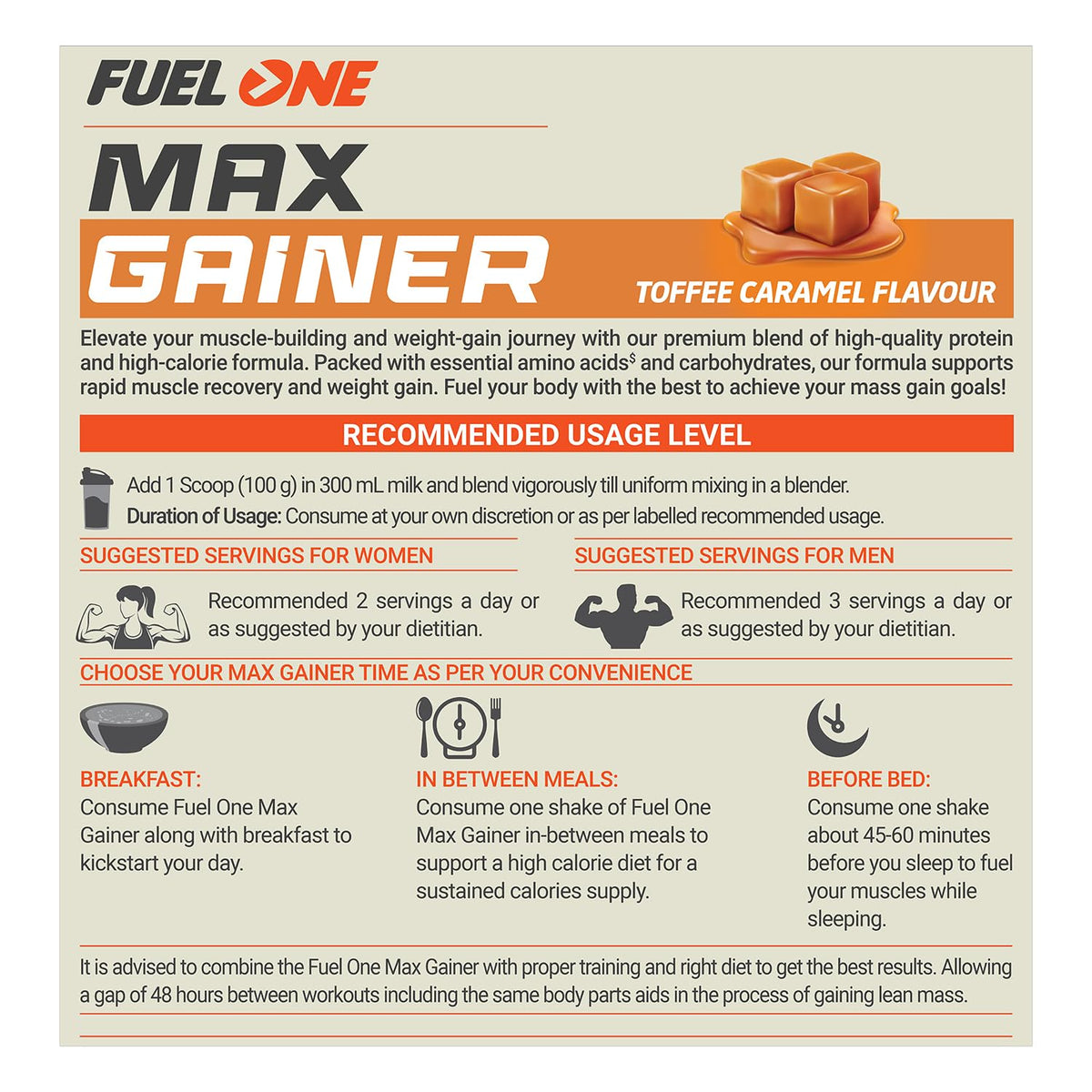 FUELONE Max Gainer - Caramel Toffee